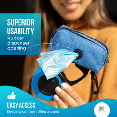 2 Brothers Wholesale durable dog poop bag holder closeup: rugged design handles messy moments.