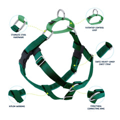 2 Hounds Design Freedom No Pull harness front O-ring for guided walks