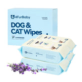 4furbaby dog wipes packaging shows a 400-count box for quick paws and butt cleanups.
