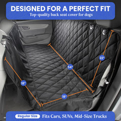 4Knines dog backseat cover hammock easy installation for quick setup.