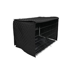 4Knines quilted crate cover with a dog inside illustrates privacy and calm for training