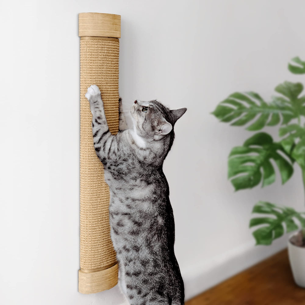 7 Ruby Road large cat scratcher wall-mounted front view for tall cats