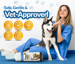7PETS Paw Cleaner no-rinse foam cleans paws without water