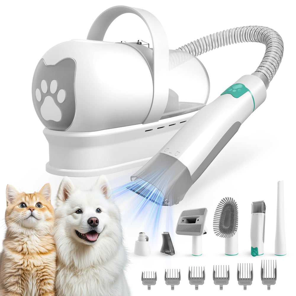 8VR Dog Grooming Kit packaging preview highlights an all-in-one grooming solution