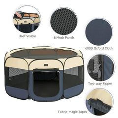A 4 Pet waterproof-bottom dog enclosure protects floors during puppy training.