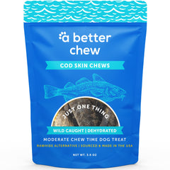 A Better CHEW wild caught cod skin pack for a long-lasting chew.