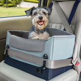 A4Pet upgraded dog car seat front view demonstrates secure booster for small dogs during travel.