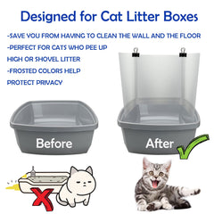 AAiphuwew litter shield three-pack with Velcro enables quick setup