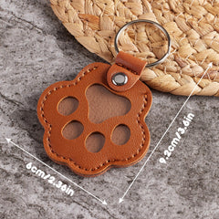 Aanqilze fur storage compartment keychain showing built-in keepsake slot