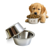 AASPIRE PETS stainless steel bowls 8oz front view for rust-resistant small-pet feeding