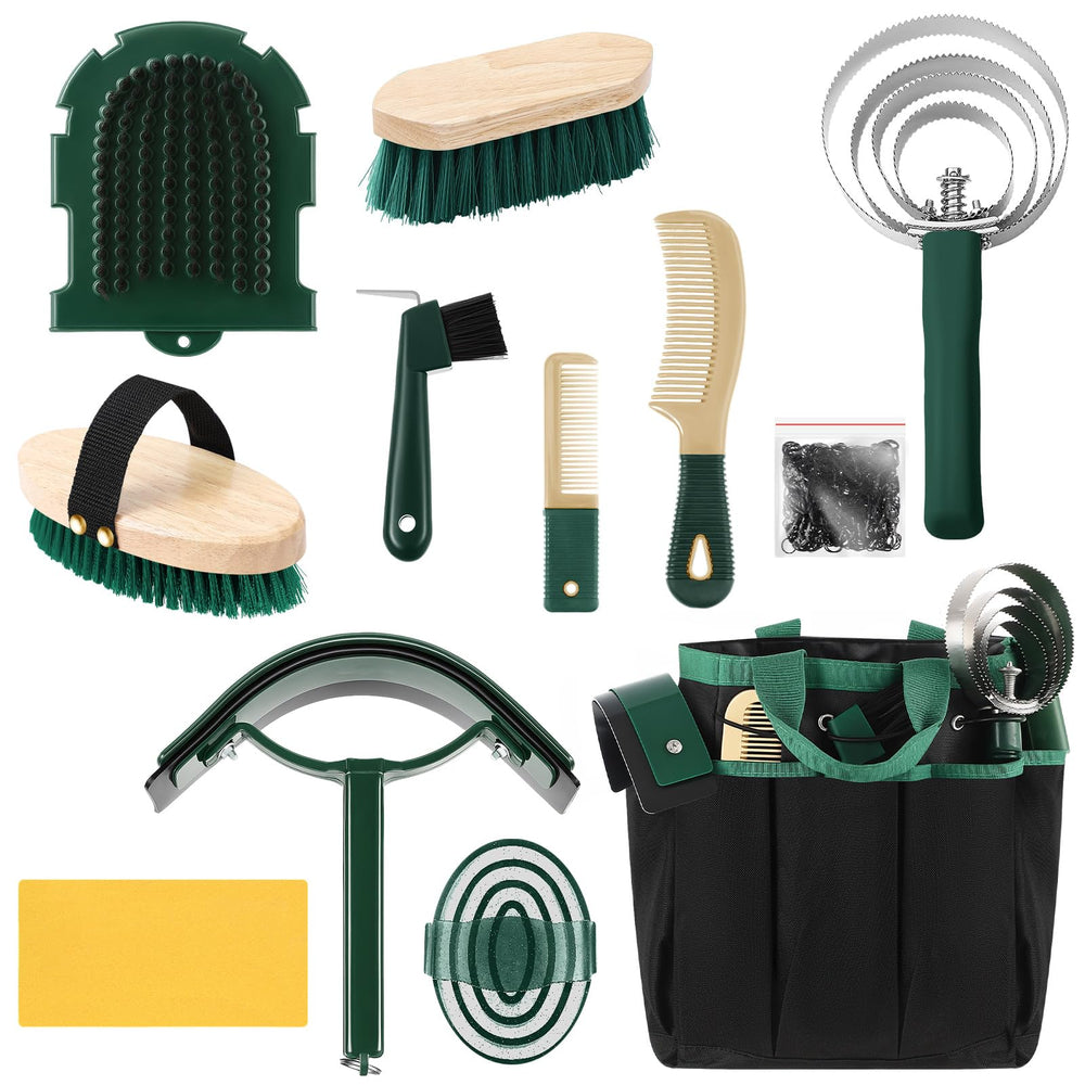 Abbylike 12-piece grooming kit organizer tote for easy storage and transport
