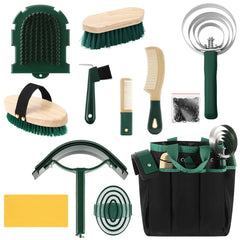 Abbylike 12-piece grooming kit organizer tote for easy storage and transport
