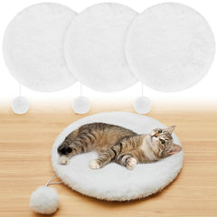 Abbylike 3-pack 14-round pet bed packshot highlights versatile cushions for multiple pets.