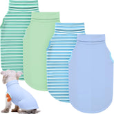 Abbylike 4pack dog shirts pack front view for easy winter indoor wear