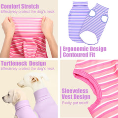 Abbylike dog shirts purple solid velvet comfort