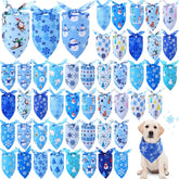 Abbylike blue snowflake bandana adds festive winter style for pet photos