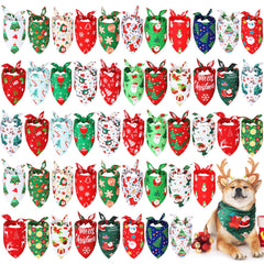 Abbylike Christmas bandana with snowman pattern for festive pet photos and costumes.