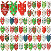 Abbylike Christmas dog bandana Snowman design for festive photo props
