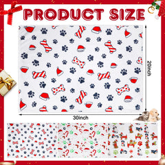 Abbylike Christmas dog blanket with varied patterns enhances holiday home decor