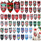Abbylike Christmas plaid dog bandana pack adds festive style for holidays and pet photos.
