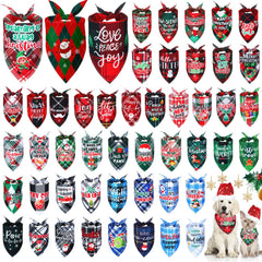 Abbylike Christmas plaid dog bandana pack adds festive style for holidays and pet photos.