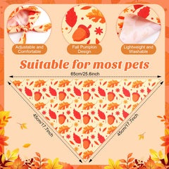 Abbylike fall dog bandana hello autumn design adds charm to pet events and daily strolls