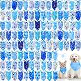 Abbylike winter dog bandana snowflake pattern for festive photo props and daily wear.