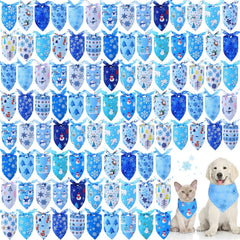 Abbylike winter dog bandana snowflake pattern for festive photo props and daily wear.