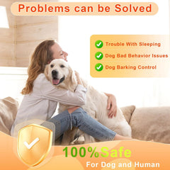 Abdtech anti barking device USB charging image highlights quick recharge for outdoor adventures.