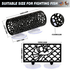 Abizoo Betta hammock bed provides resting spot and visual interest.