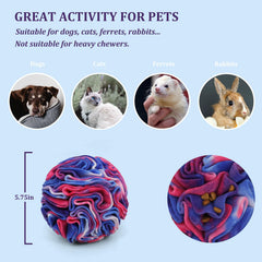 Ablechien Snuffle Ball in action for dog foraging and enrichment