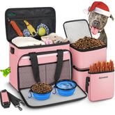 Abrimelodi dog travel bag large under-seat view showing compact airline-friendly design