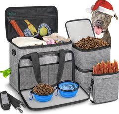 Abrimelodi dog travel bag under-seat view showing compact airline-ready design.