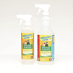 Absolutely Clean Amazing Bird Poop Cleaner Spray on outdoor furniture with fresh results.