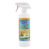 Absolutely Clean litter box cleaner bottle pour highlights fast-acting odor elimination