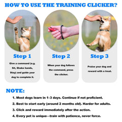 ABSONE clicker used for potty training and obedience sessions