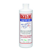 Absorbine Bigeloil Liniment Gel bottle closeup with cooling menthol relief for sore muscles.
