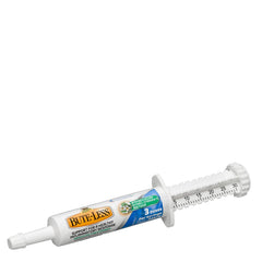 Absorbine Bute-Less paste syringe closeup for easy daily dosing and comfort support.