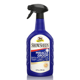 Absorbine ShowSheen Miracle Groom spray bottle for quick, waterless coat cleaning