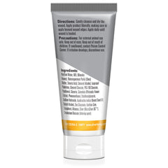 Absorbine Silver Honey ointment label closeup highlighting natural debridement.