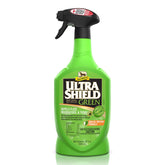 Absorbine UltraShield Green bottle pour shows easy application for fly protection