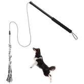 ABtool Flirt Pole demonstrates durable construction for long outdoor play with energetic dogs.