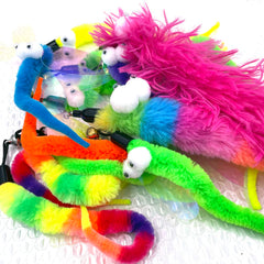 AcceLeah cat worm teaser dragonfly big eyes sparkle attract attention during hunts.