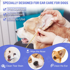 Accesfire large cotton-heads swabs with soft, lint-free heads for precision.