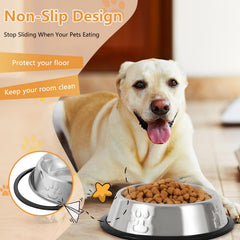 ACEONE dry food in stainless steel bowl supports portioning.