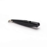 ACME 211-5 black dog training whistle angled view for precise cue signals.