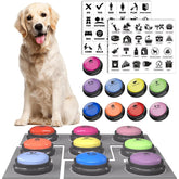 Acools dog buttons 9-pcs set ready for interactive training and daily communication.