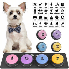 Acools dog-buttons set of four presses for training communication