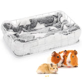 Acshio rat cage platform left view highlighting compact footprint for small spaces.