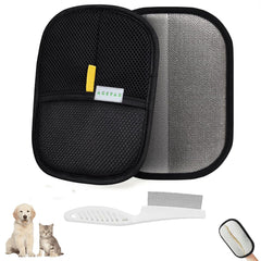 ACSYAX Pet Hair Removal Glove pack front view for easy home decluttering